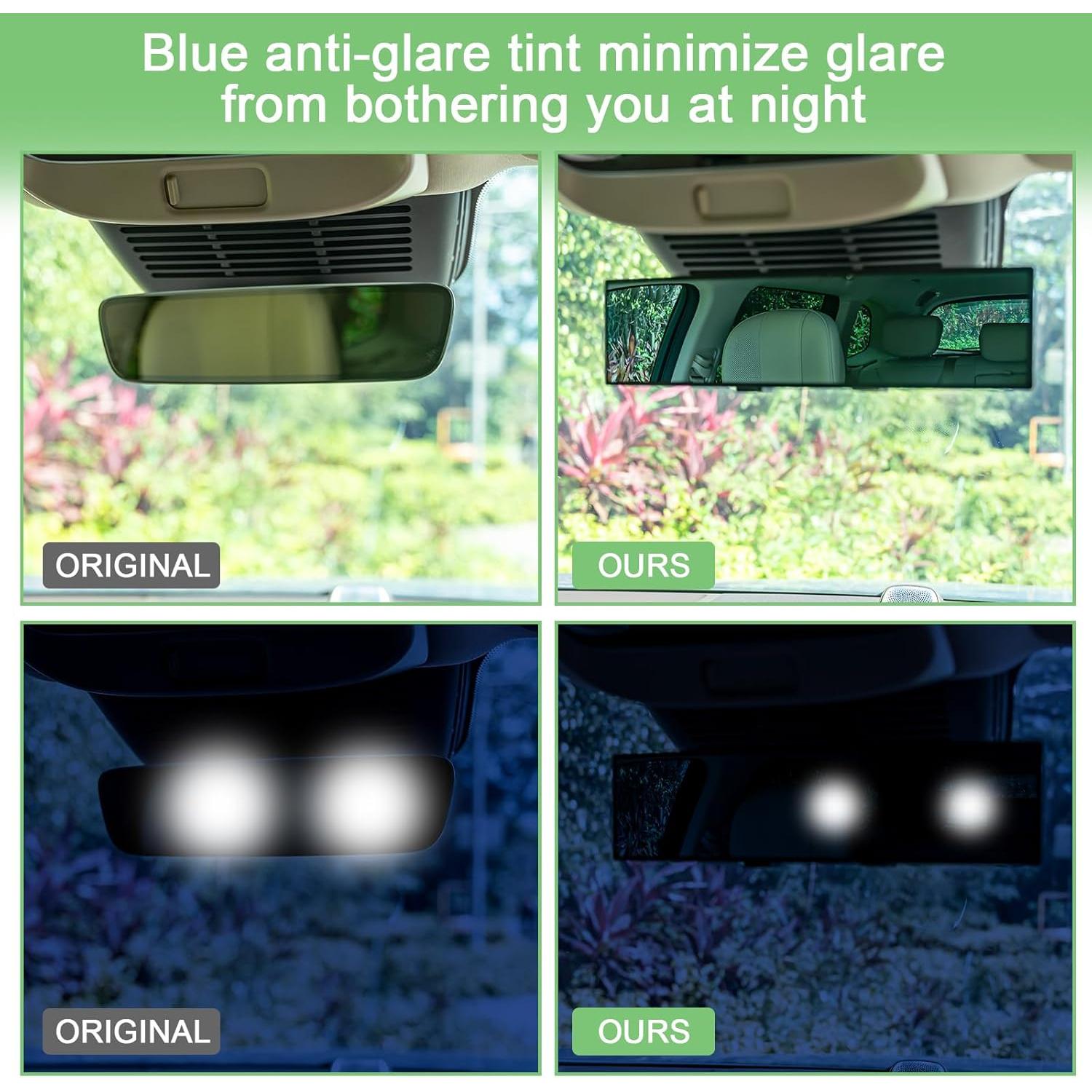 Espejo Retrovisor Convexo Panorámico BOOMIBOO 30 cm Antideslumbrante