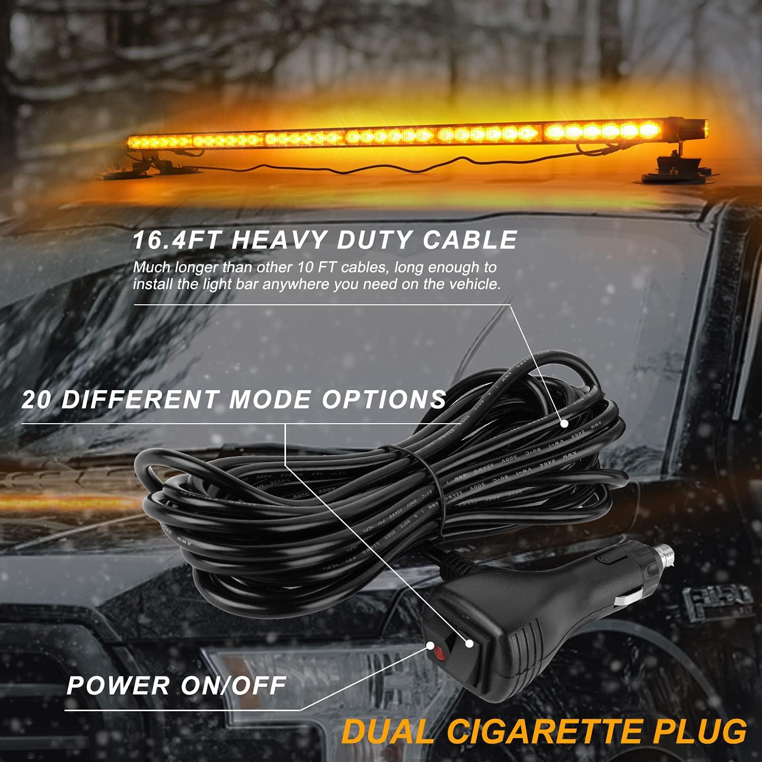 Barra de Luz Estroboscópica LED ASPL 38.5" Ámbar 78W