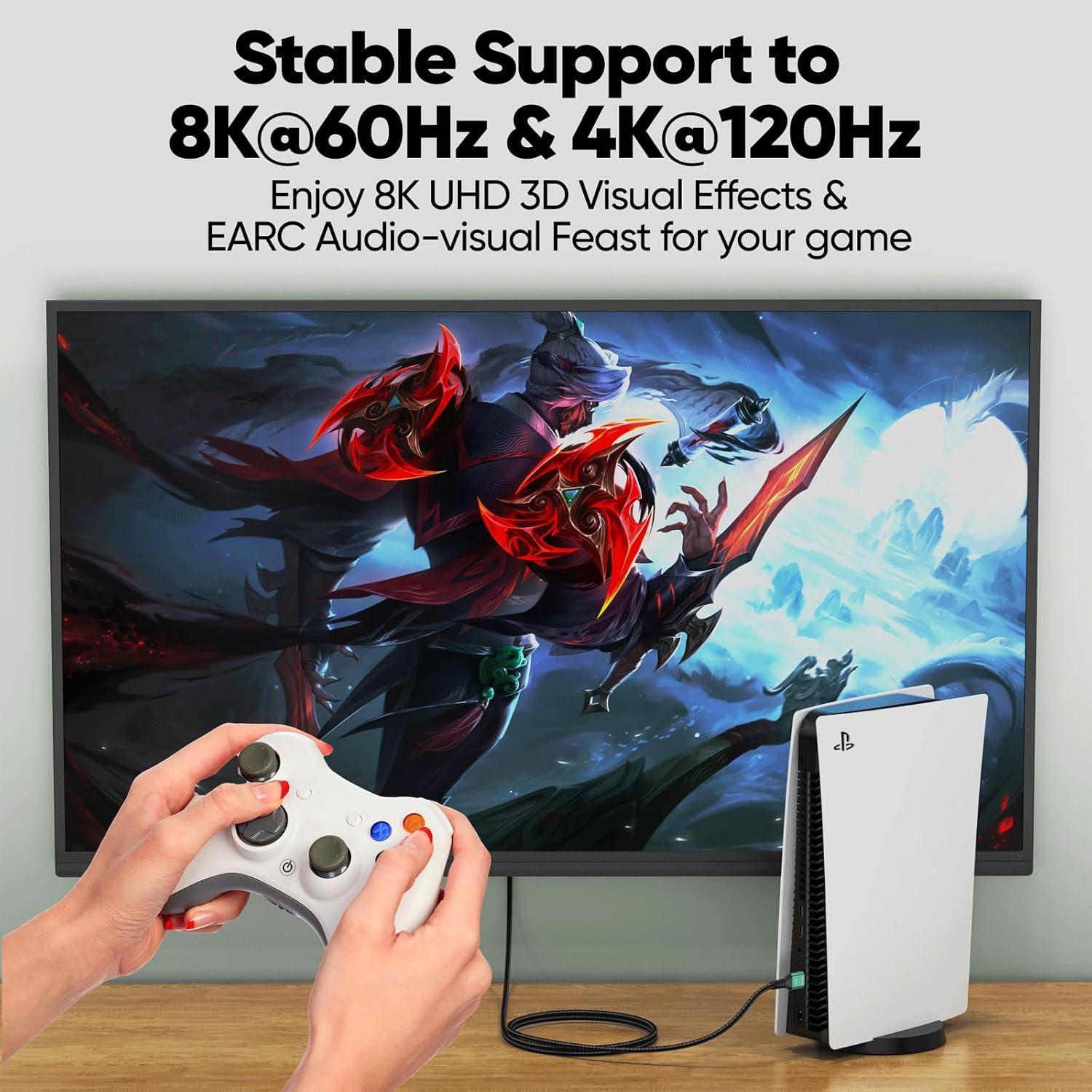 Cable HDMI 2.1 Ultra Alta Velocidad Breilytch 5 Unidades 2.01m