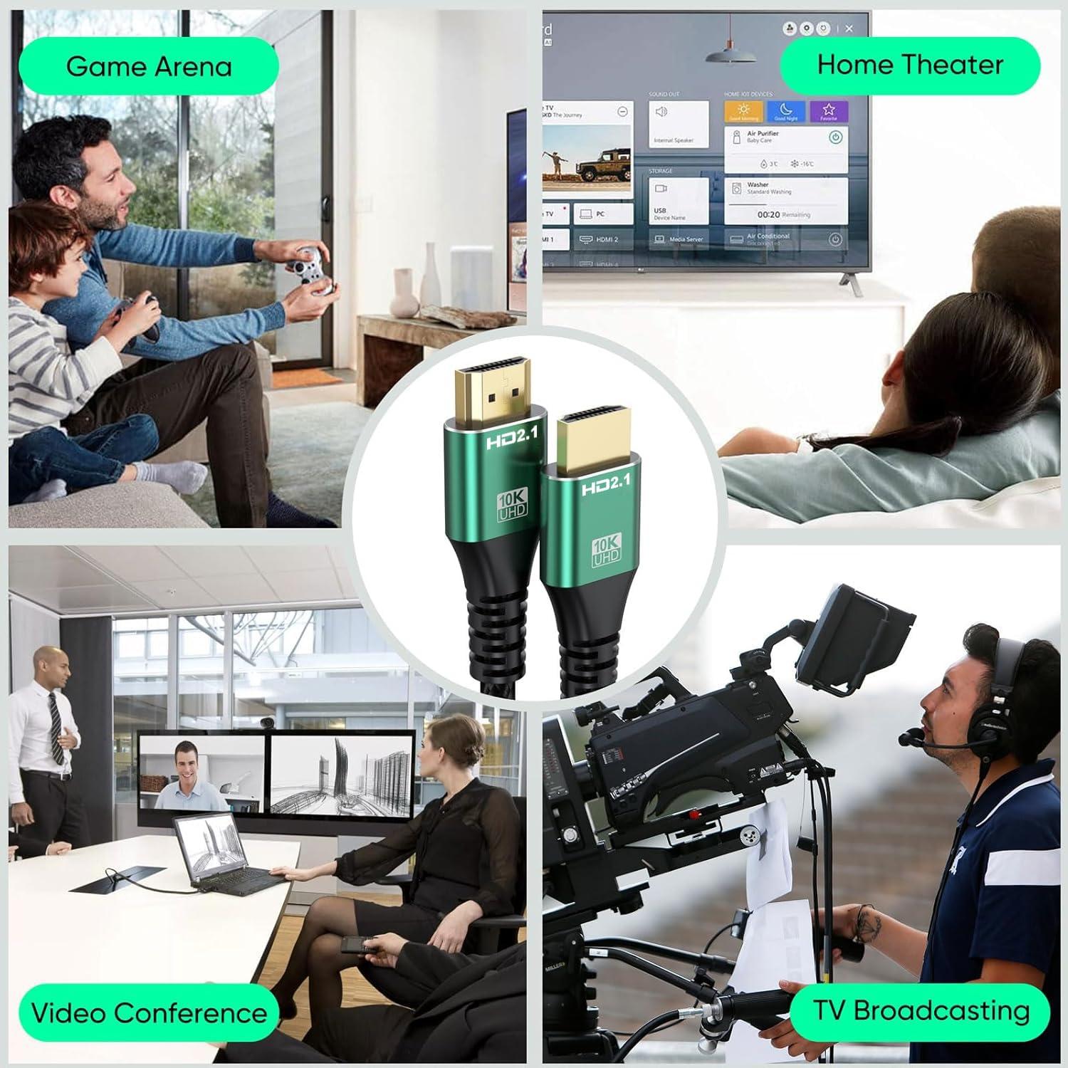 Cable HDMI 2.1 Ultra Alta Velocidad Breilytch 5 Unidades 2.01m