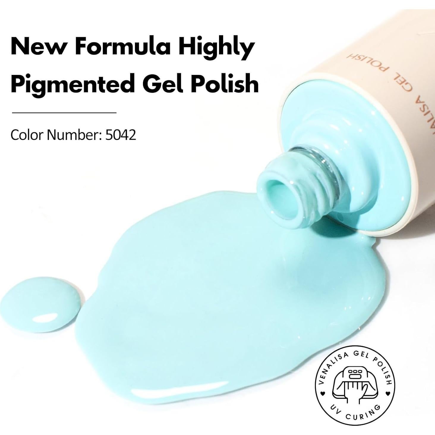 Esmalte de Uñas Gel VENALISA Azul Bebé 15ml Brillante