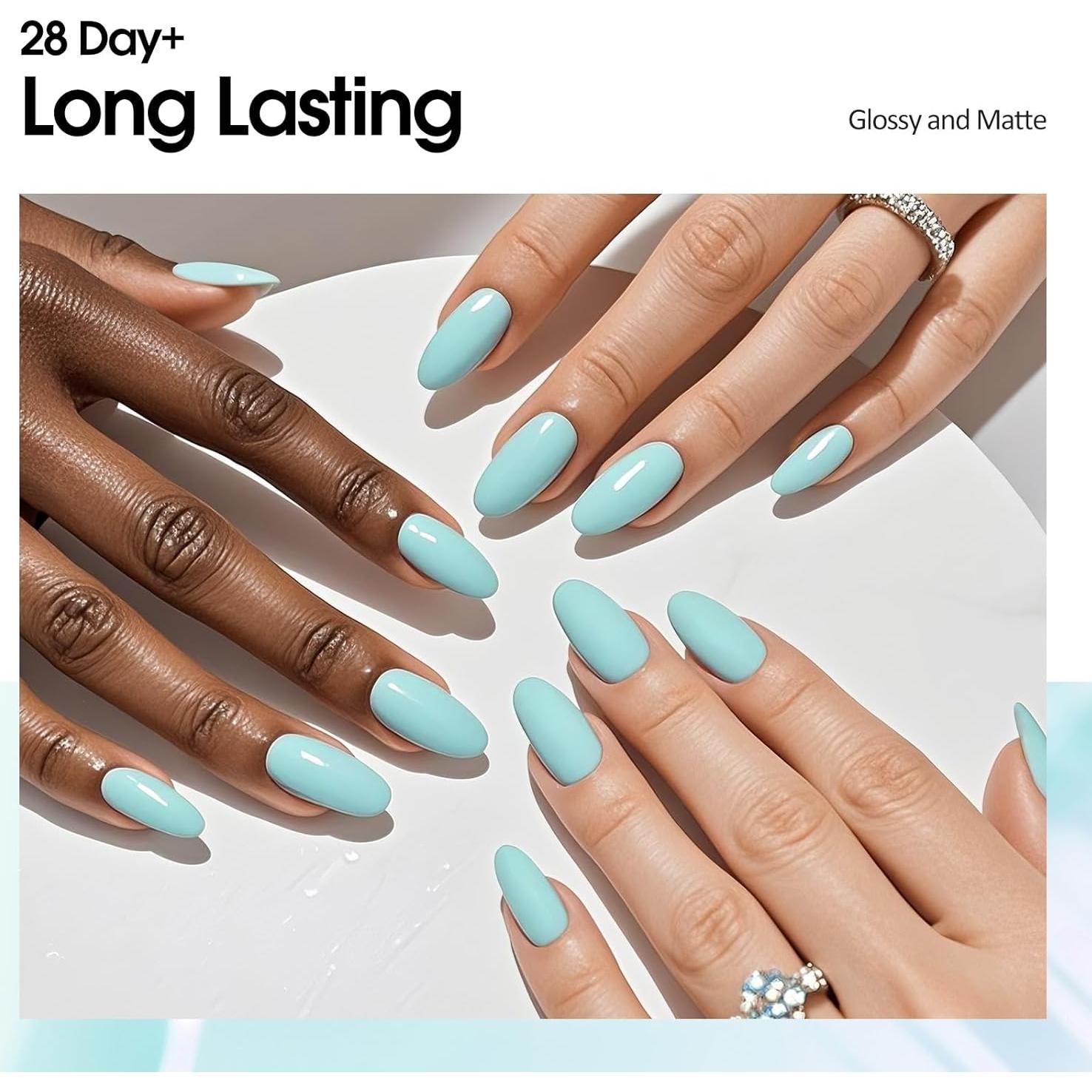 Esmalte de Uñas Gel VENALISA Azul Bebé 15ml Brillante