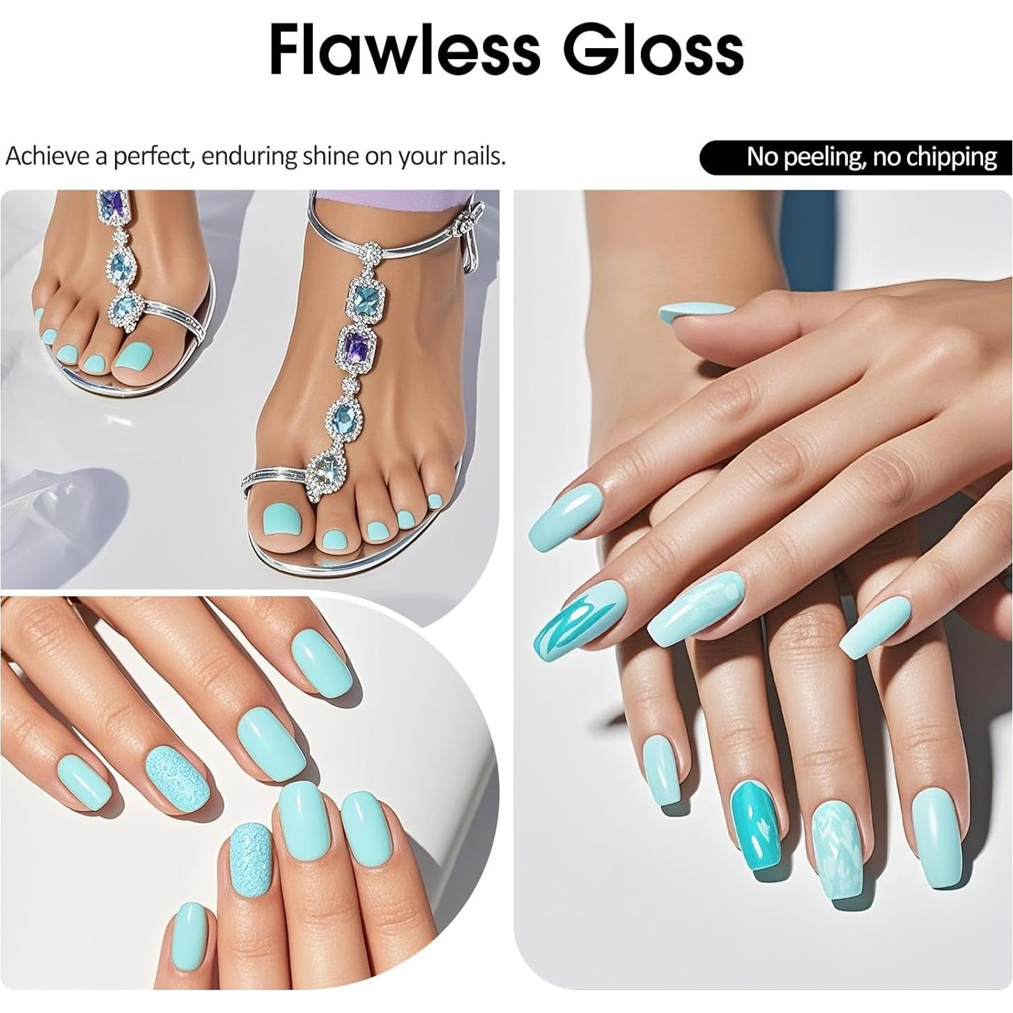 Esmalte de Uñas Gel VENALISA Azul Bebé 15ml Brillante