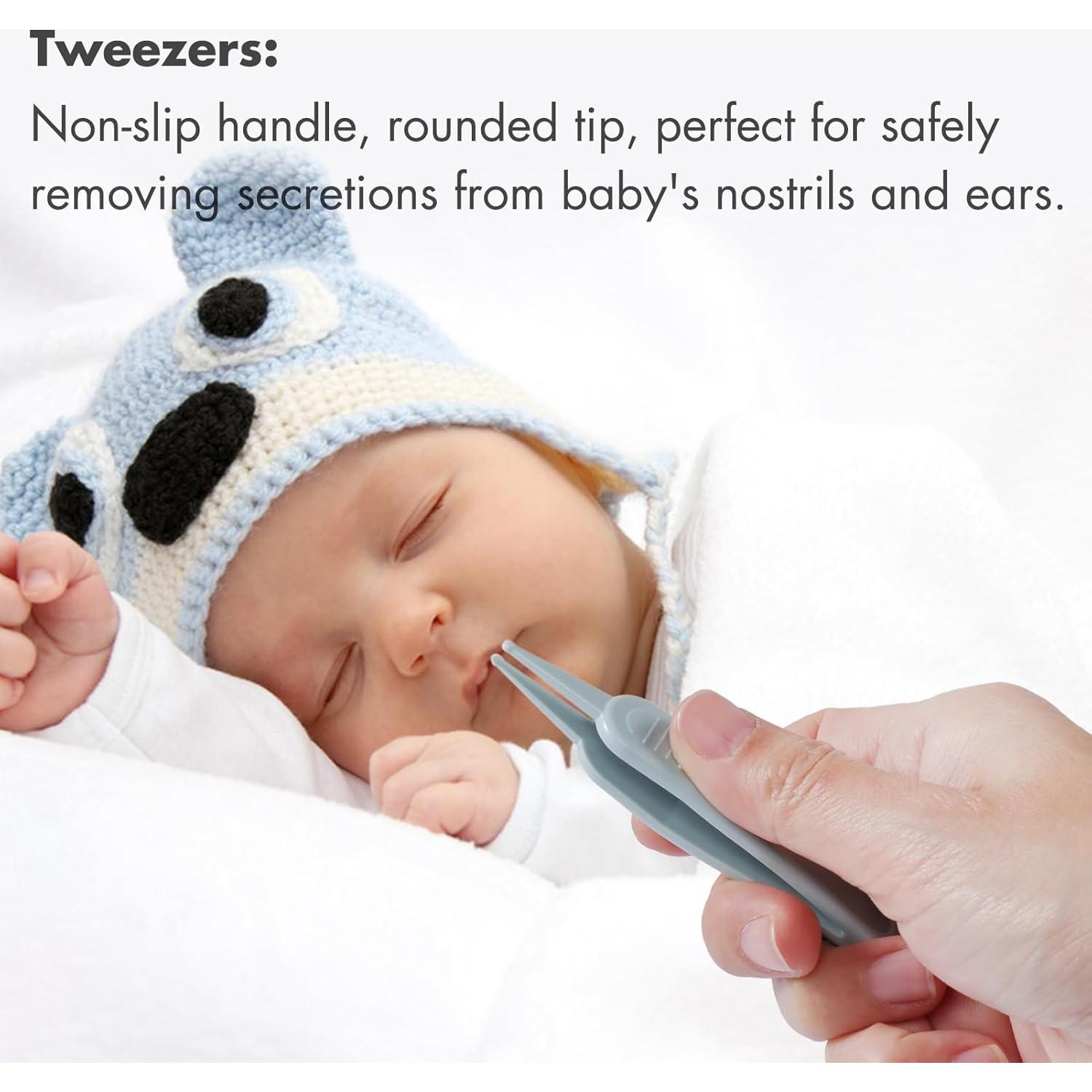 Kit de Cuidado de Uñas para Bebés YIVEKO 4 en 1 Azul