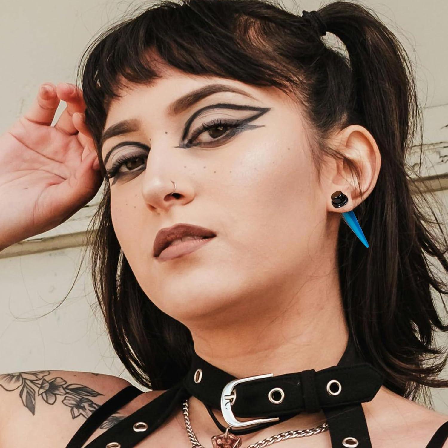 Kit de Estiramiento de Orejas 54 Piezas Acrílico 00G-14G