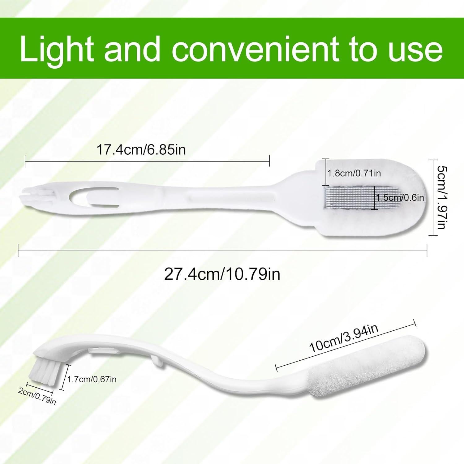 Cepillo de Limpieza de Zapatos Feelorna Doble Extremo 27.5 cm