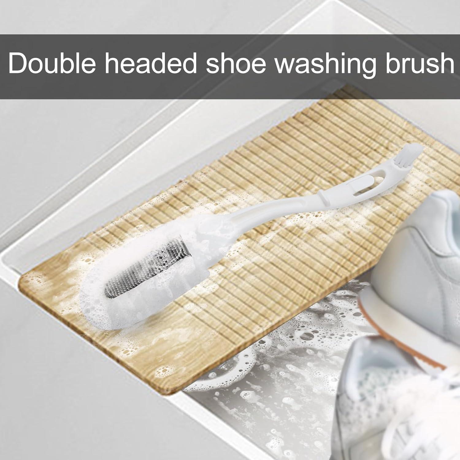 Cepillo de Limpieza de Zapatos Feelorna Doble Extremo 27.5 cm