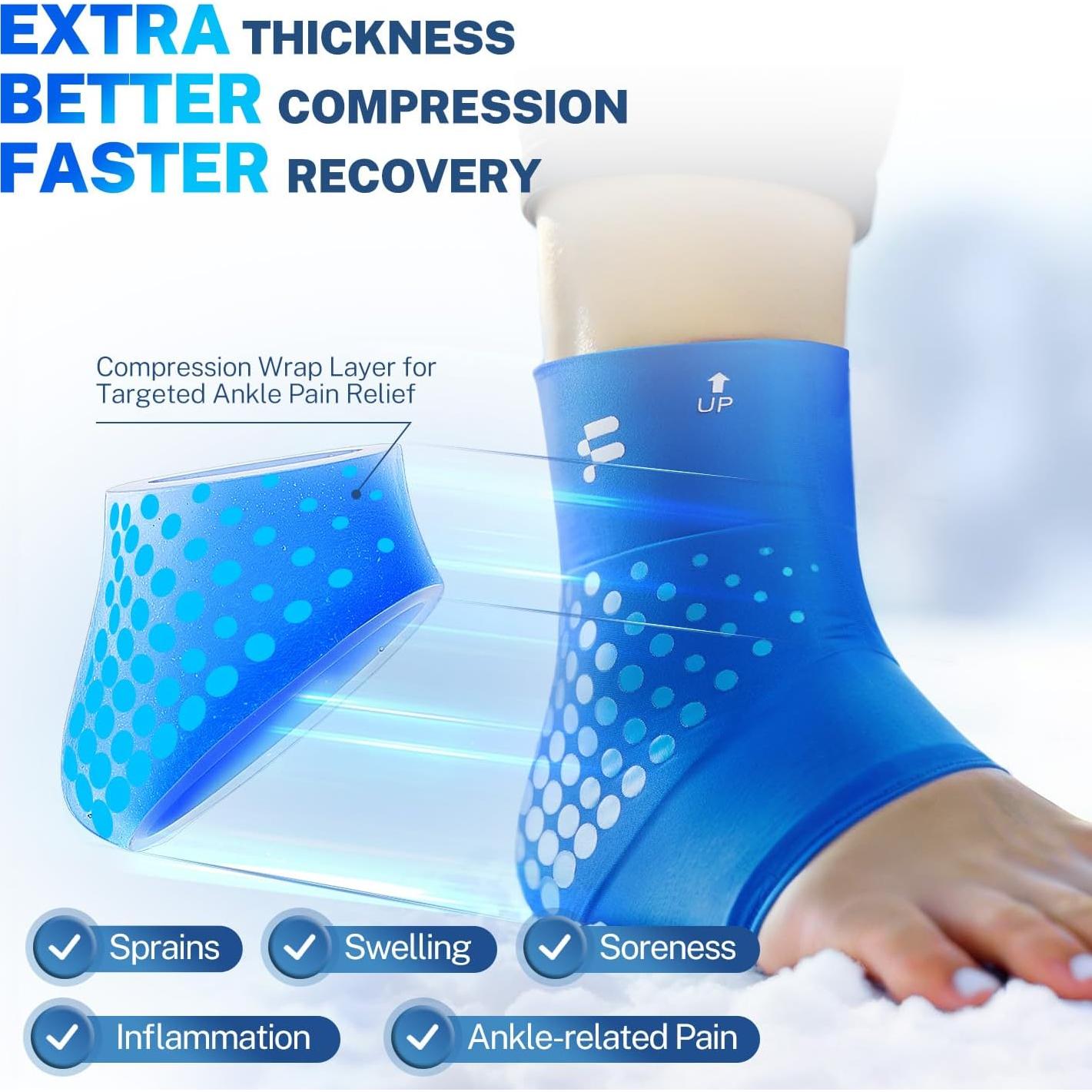 Funda de Hielo para Tobillo Fitomo SAB4 - Alivio Lesiones 23cm