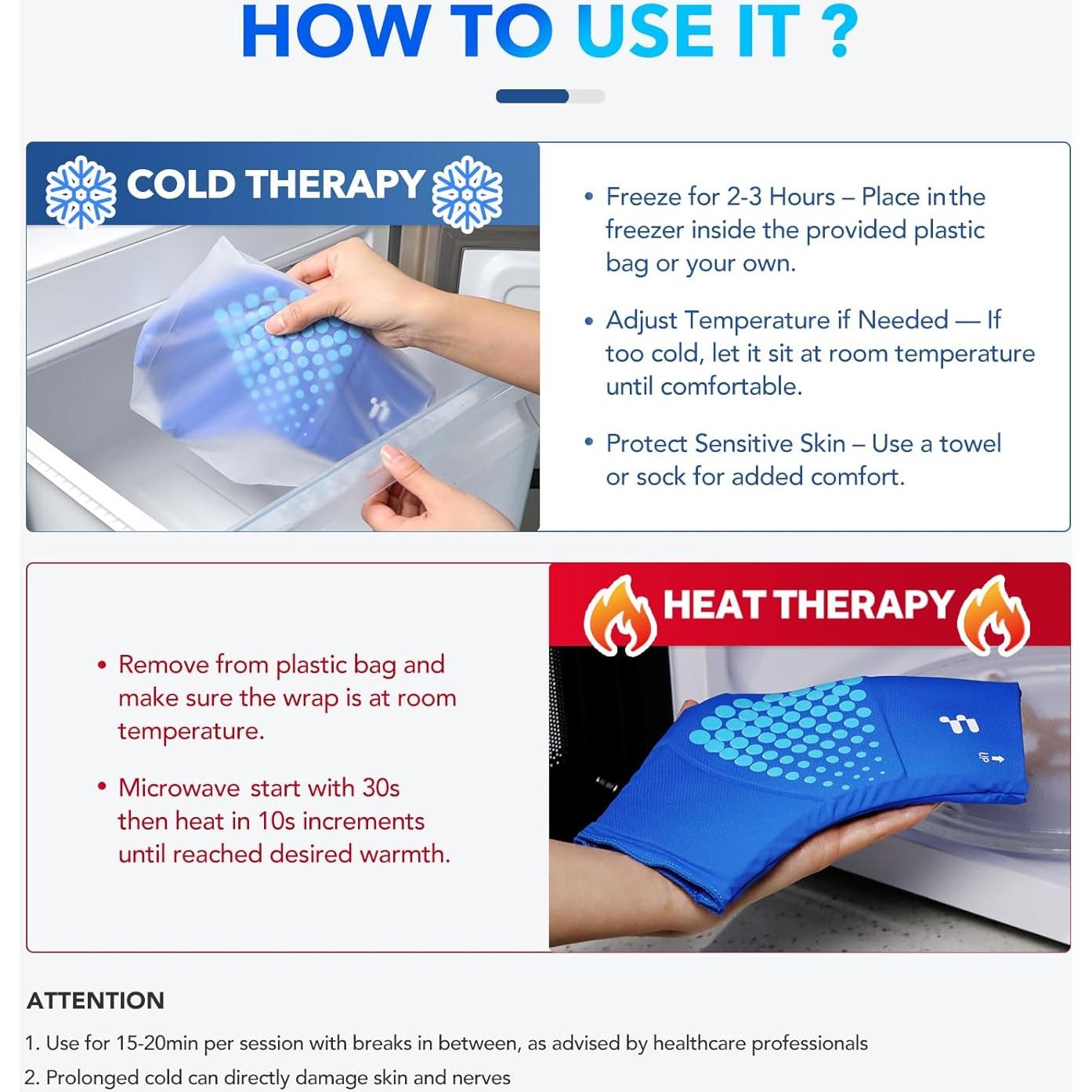 Funda de Hielo para Tobillo Fitomo SAB4 - Alivio Lesiones 23cm