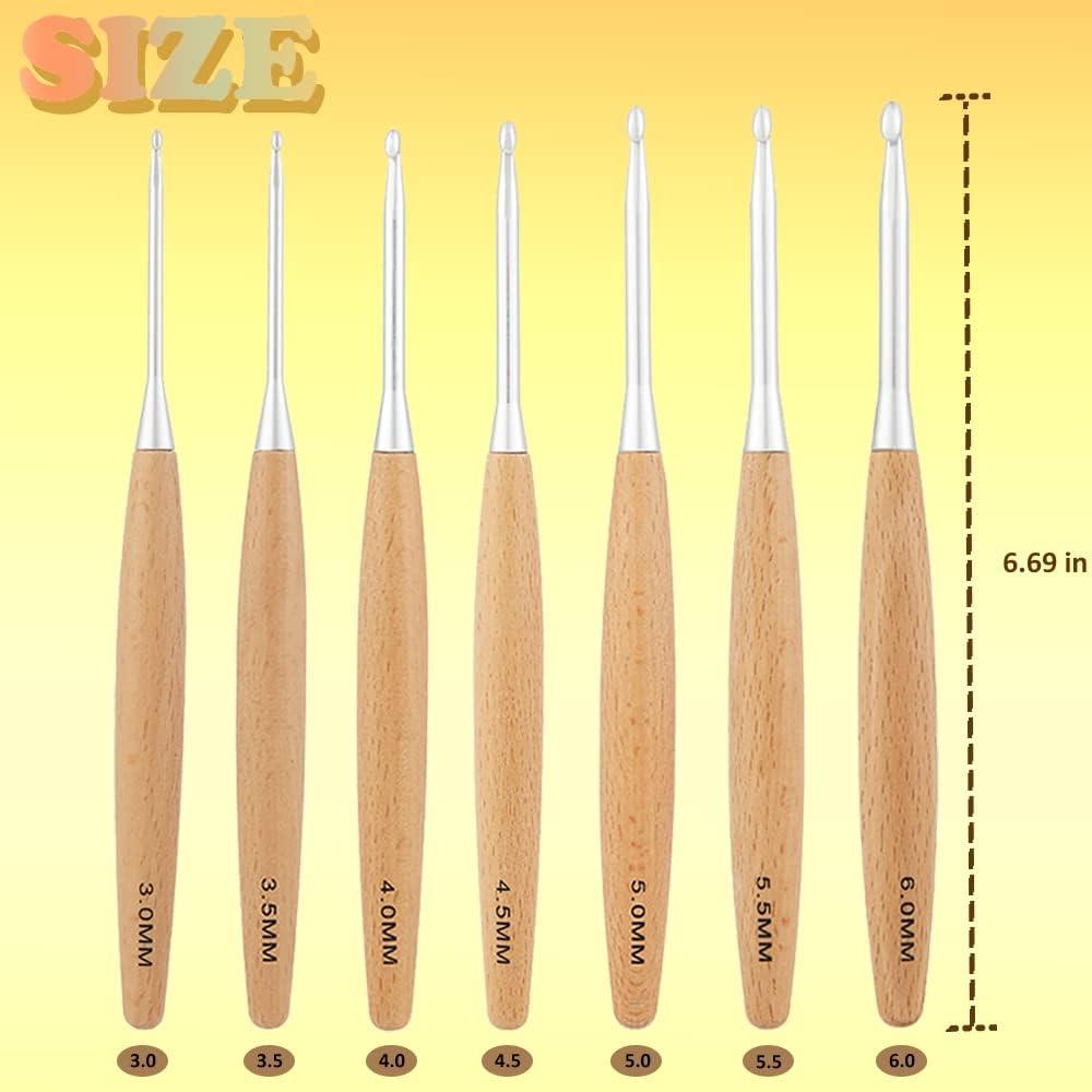 Juego de Ganchillos Ergonómicos Yarniss 3.0mm a 6.0mm con Estuche