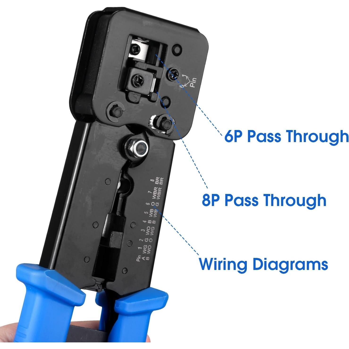 Crimpadora Ethernet Duogalia RJ45/RJ11/RJ12 Todo-en-Uno