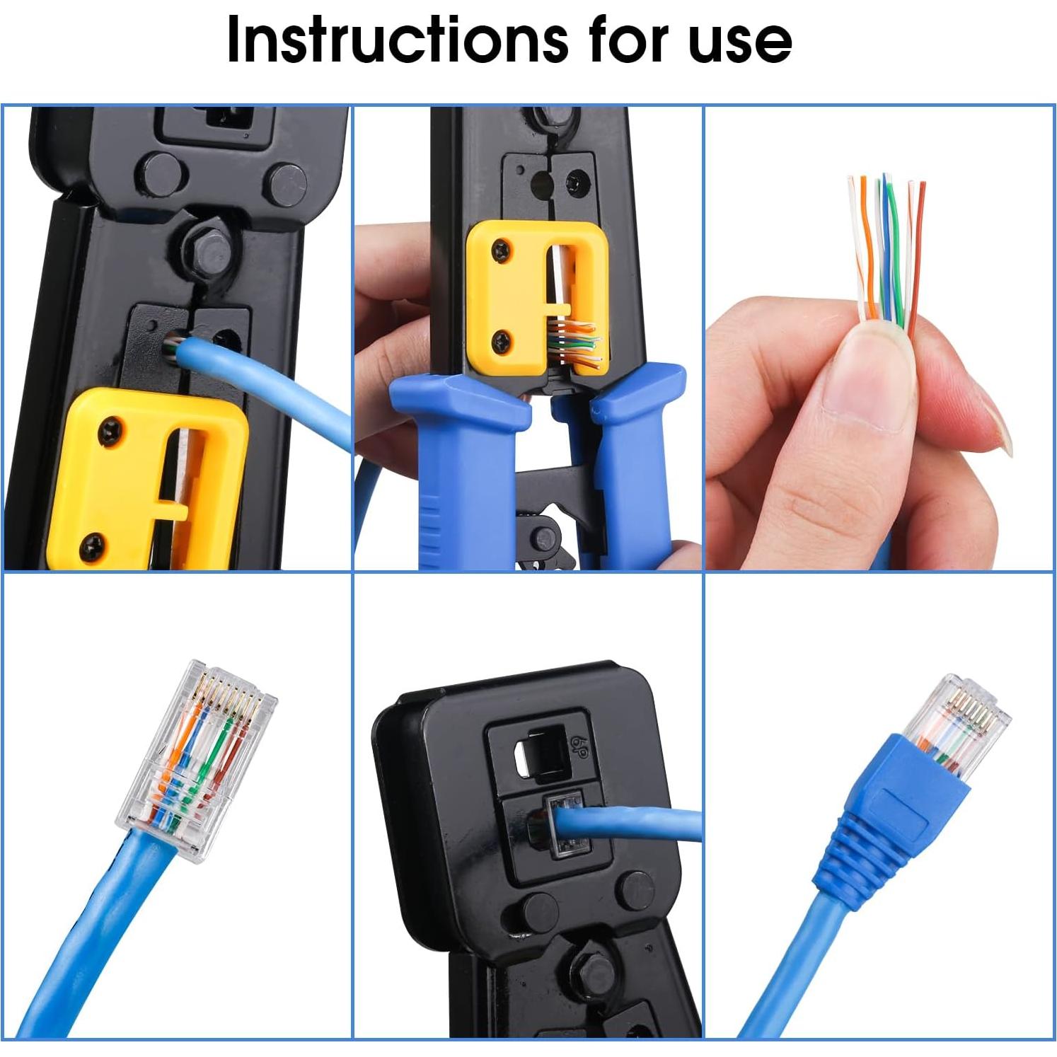 Crimpadora Ethernet Duogalia RJ45/RJ11/RJ12 Todo-en-Uno