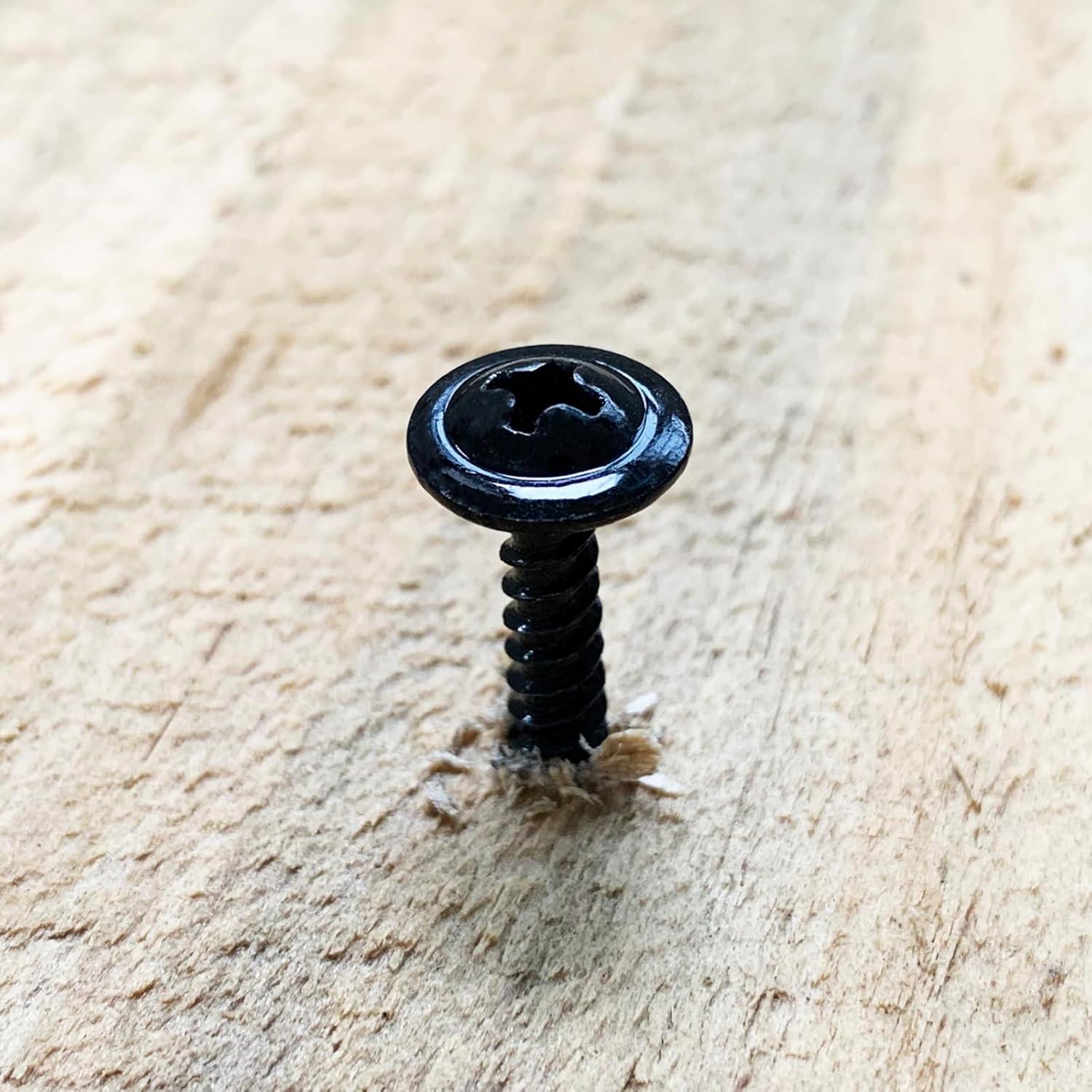 Tornillos de Madera Autoperforantes Mywish #8 x 2.54cm Negros