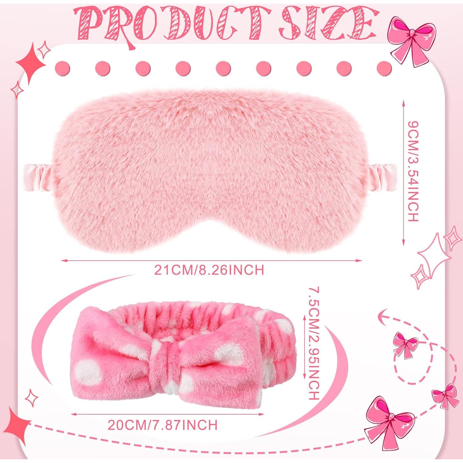 Newcotte 24 Pcs Suministros Fiesta Sueño Niñas - Máscaras y Bandas