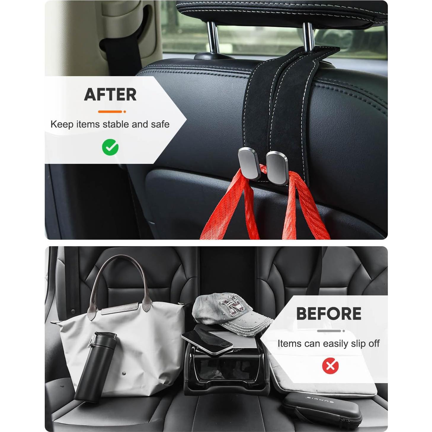 Ganchos para Reposacabezas de Automóvil fccairms - 2 Unidades