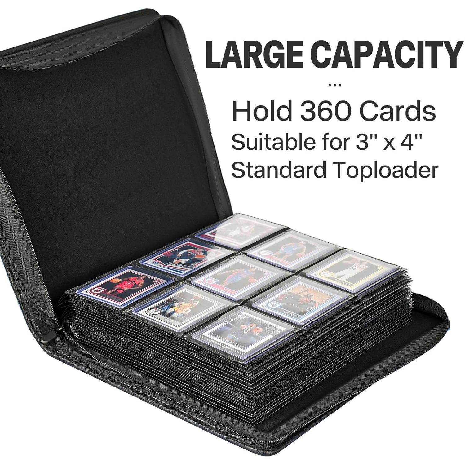 Carpeta TopLoader SIBONIC 9 Bolsillos para 360 Cartas - Negro