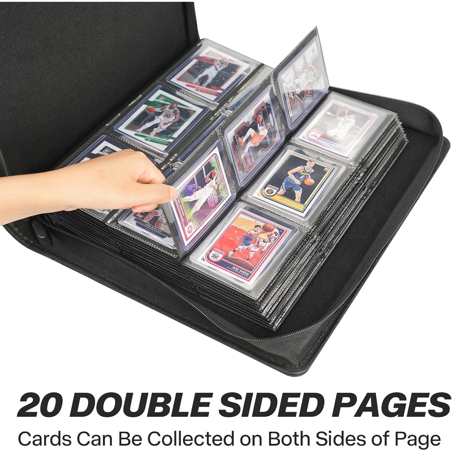 Carpeta TopLoader SIBONIC 9 Bolsillos para 360 Cartas - Negro