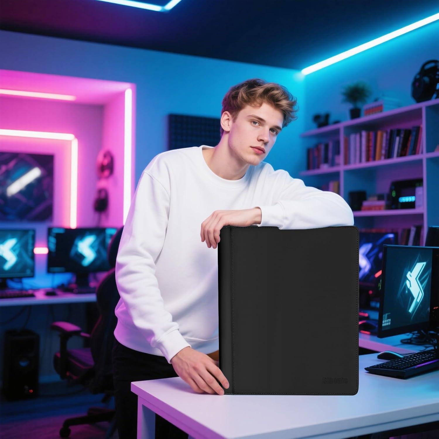 Carpeta TopLoader SIBONIC 9 Bolsillos para 360 Cartas - Negro