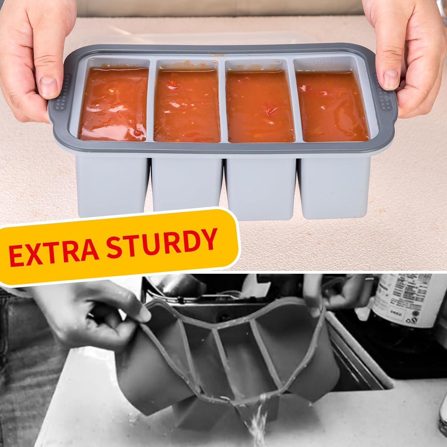 Bandeja de congelación Aichoof 1.5 Taza con tapa - 2 Pack