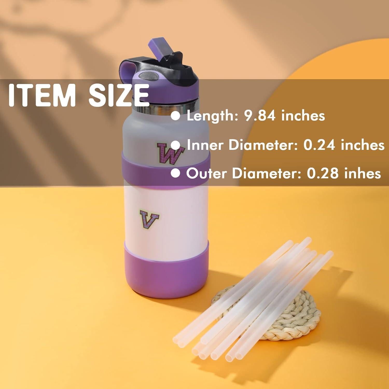 Juego de 11 Pajitas Reutilizables Miracredo con Cepillos