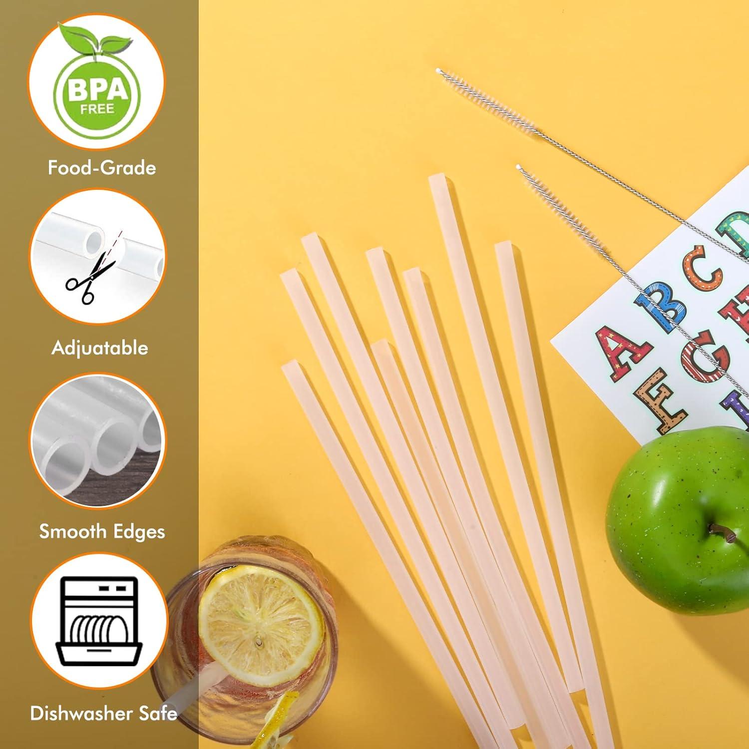 Juego de 11 Pajitas Reutilizables Miracredo con Cepillos