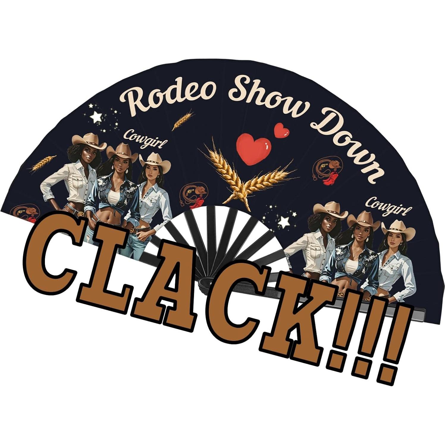 Abanico de mano Colorato 66 cm Plegable para Baile en Línea