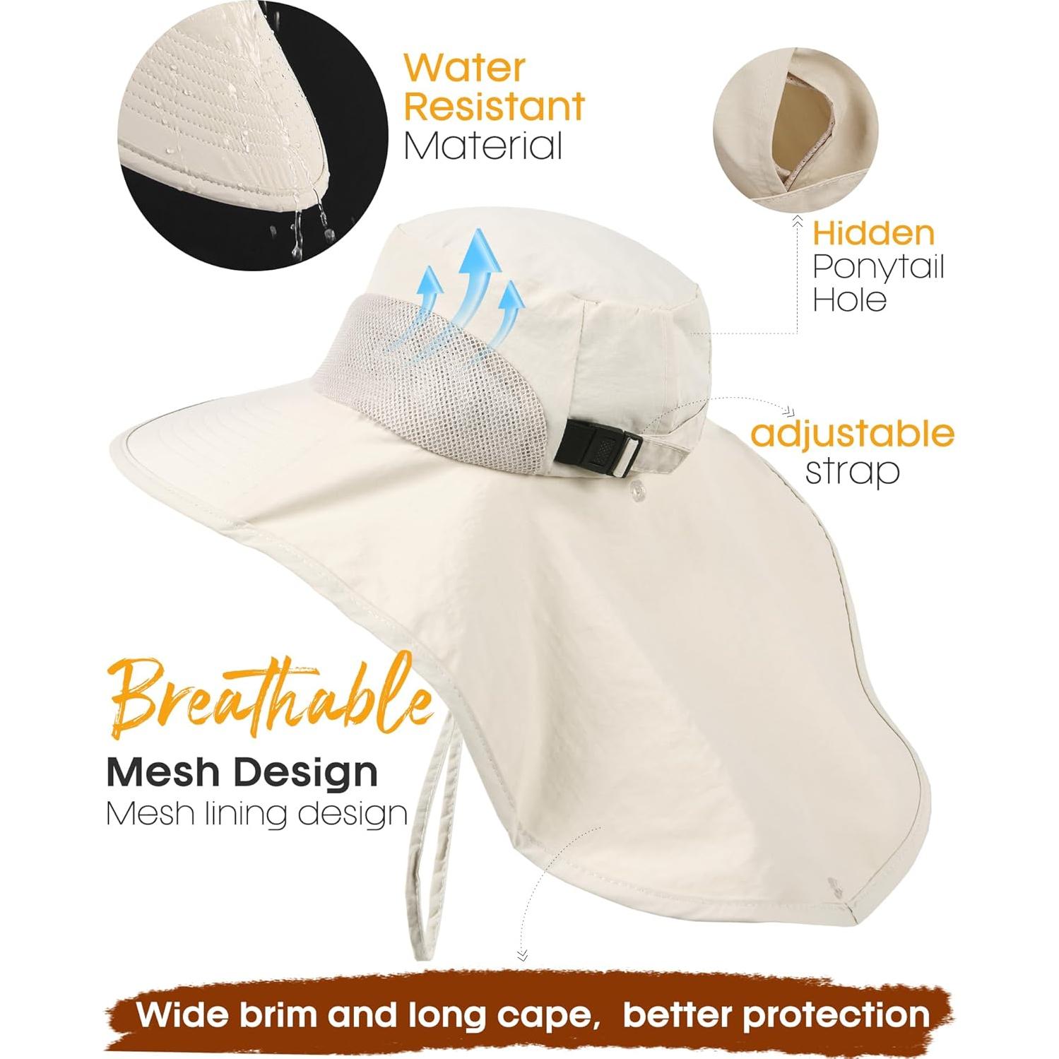 Sombrero de Sol Camptrace UPF 50+ para Senderismo y Pesca