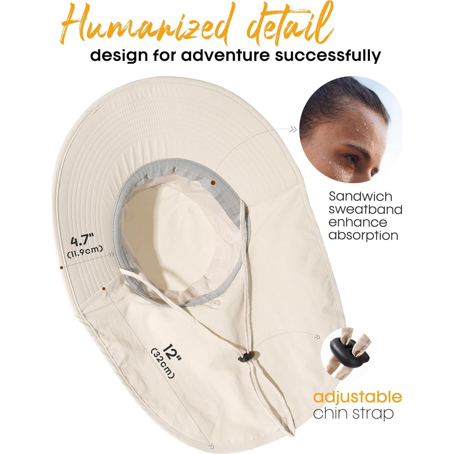 Sombrero de Sol Camptrace UPF 50+ para Senderismo y Pesca