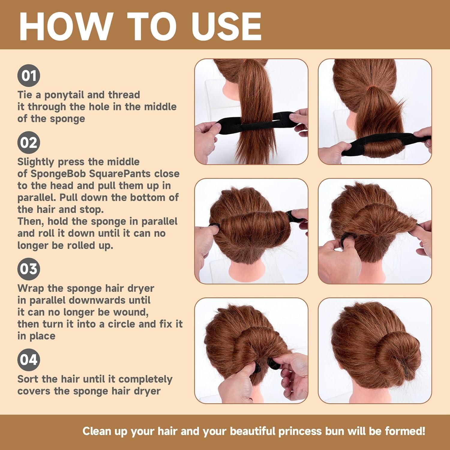 Hacedor de Moño YANGWRshop 2 Pcs Esponja Antideslizante