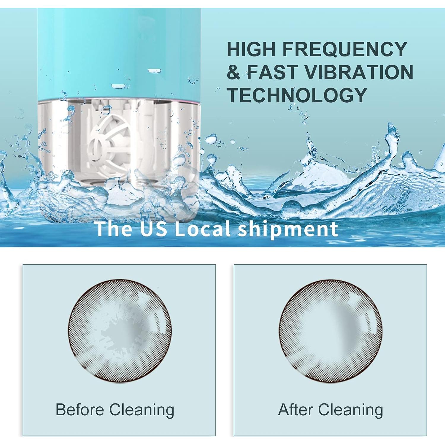 Limpiador Ultrasónico de Lentes de Contacto UpaClaire Azul