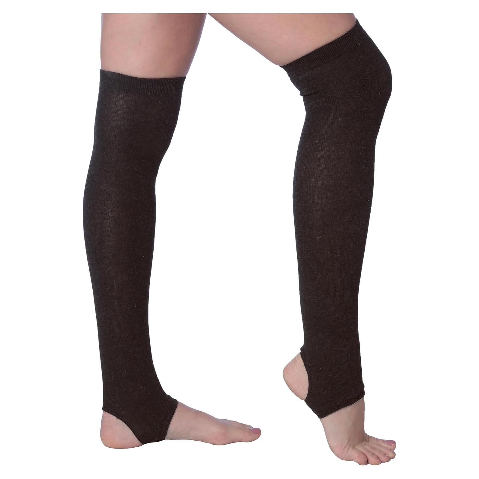 Calcetines de Yoga Antideslizantes Tipi Toe para Mujeres - Marrón Oscuro