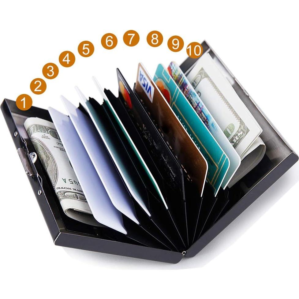 Cartera de Metal RFID EASTNIGHTS para Tarjetas - Negro