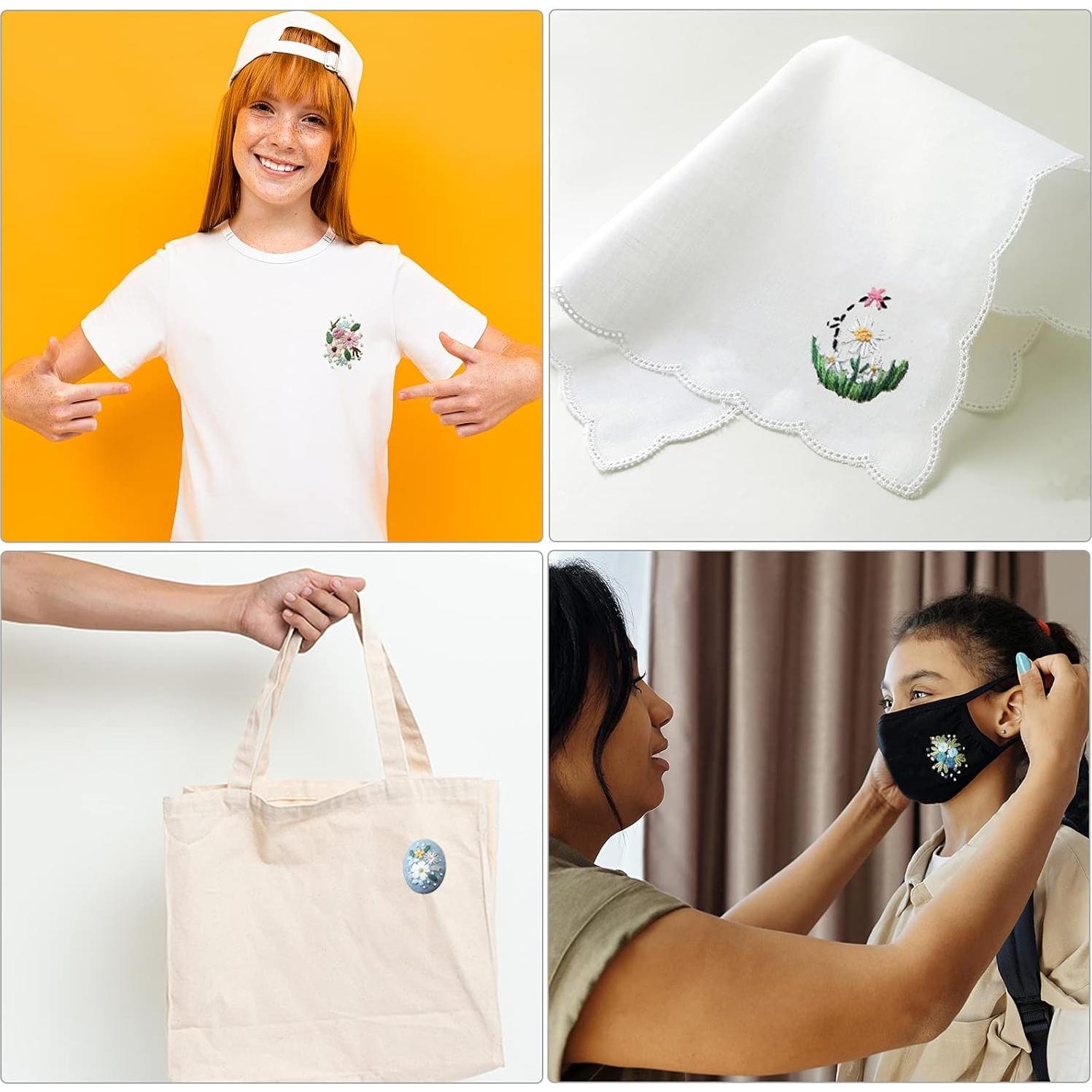 Kit de Bordado Mini ZOCONE con 4 Aros y Collares