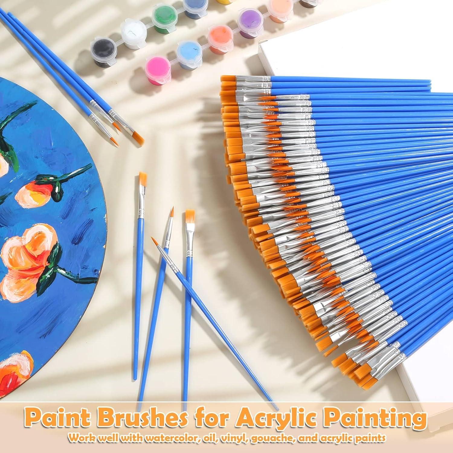 Conjunto de 240 Pinceles de Pintura Evatage - Nylon Suave