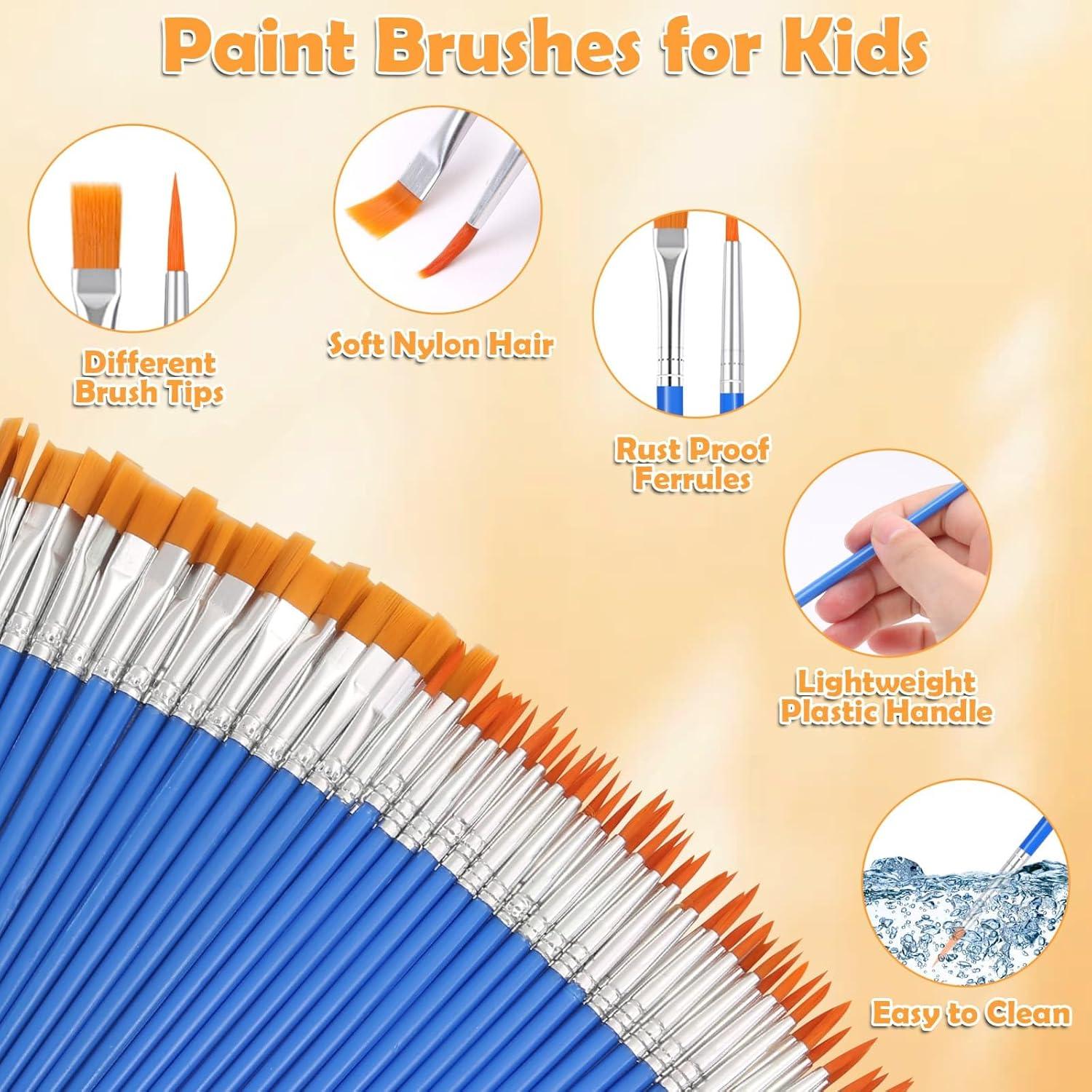 Conjunto de 240 Pinceles de Pintura Evatage - Nylon Suave