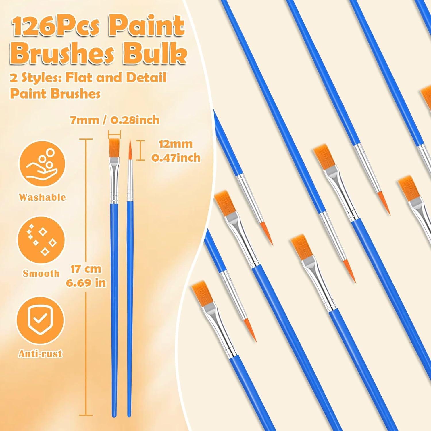 Conjunto de 240 Pinceles de Pintura Evatage - Nylon Suave