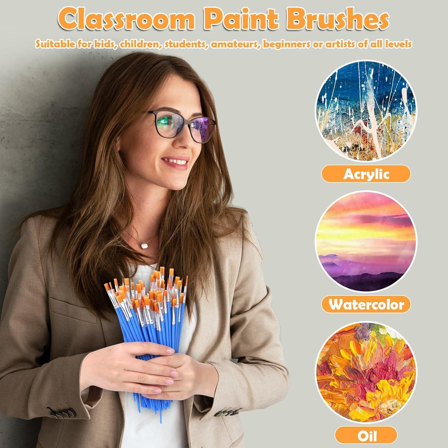 Conjunto de 240 Pinceles de Pintura Evatage - Nylon Suave