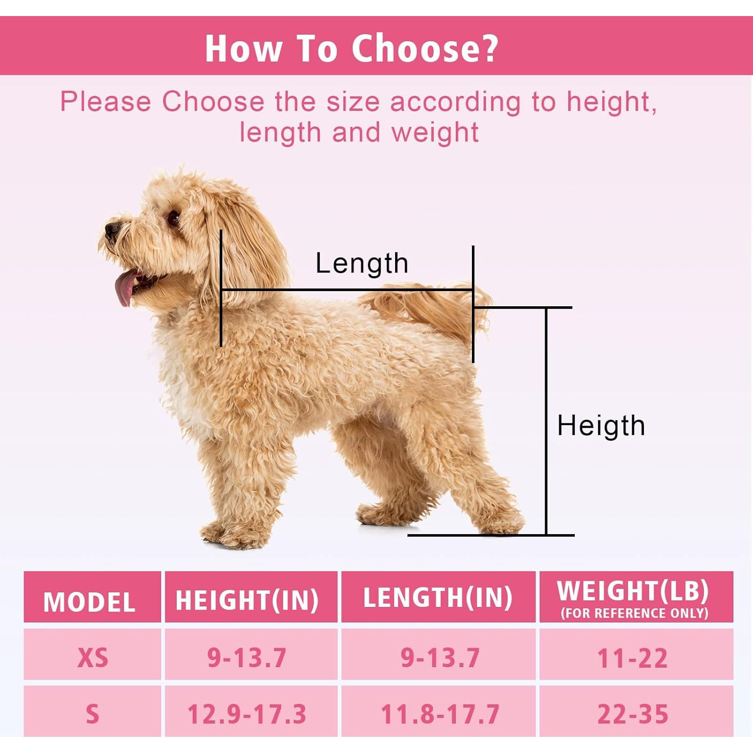 Silla de ruedas para perros Pet Baby ajustable rosa XS