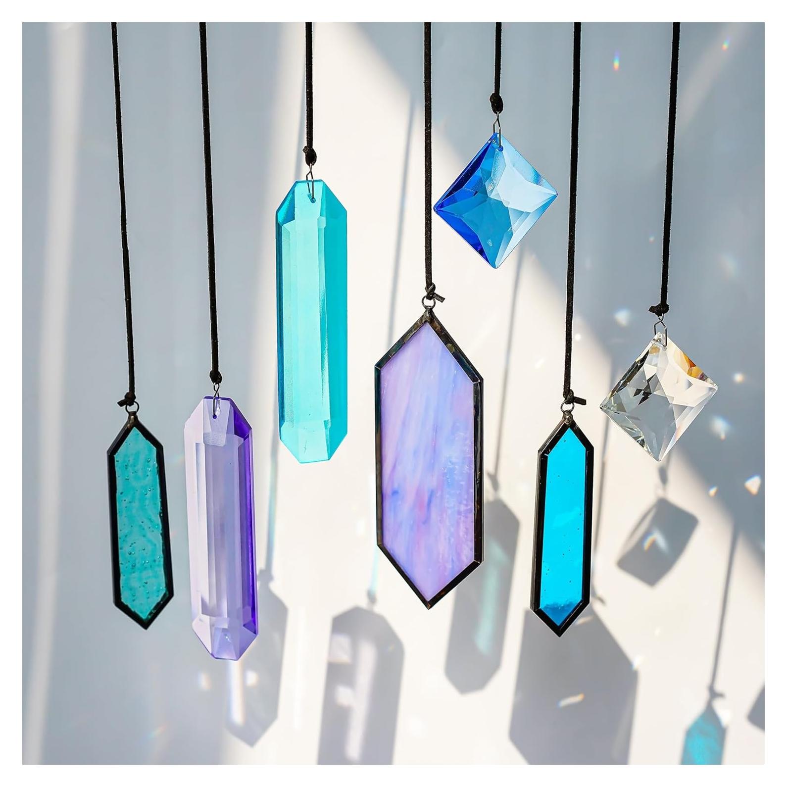 Set 7 Cristales Atrapa Rayos de Sol Vidrio Templado Decoración