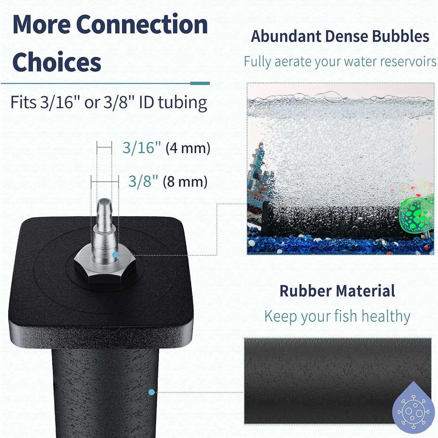 Cilindro de aire Pawfly 20 cm para acuarios y estanques grandes