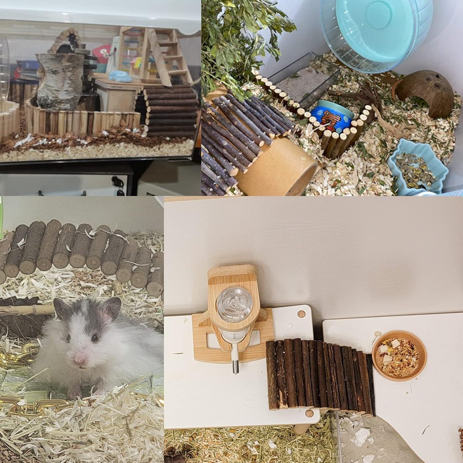 Puente de Madera para Cangrejo Ermitaño Dnoifne 30x15 cm