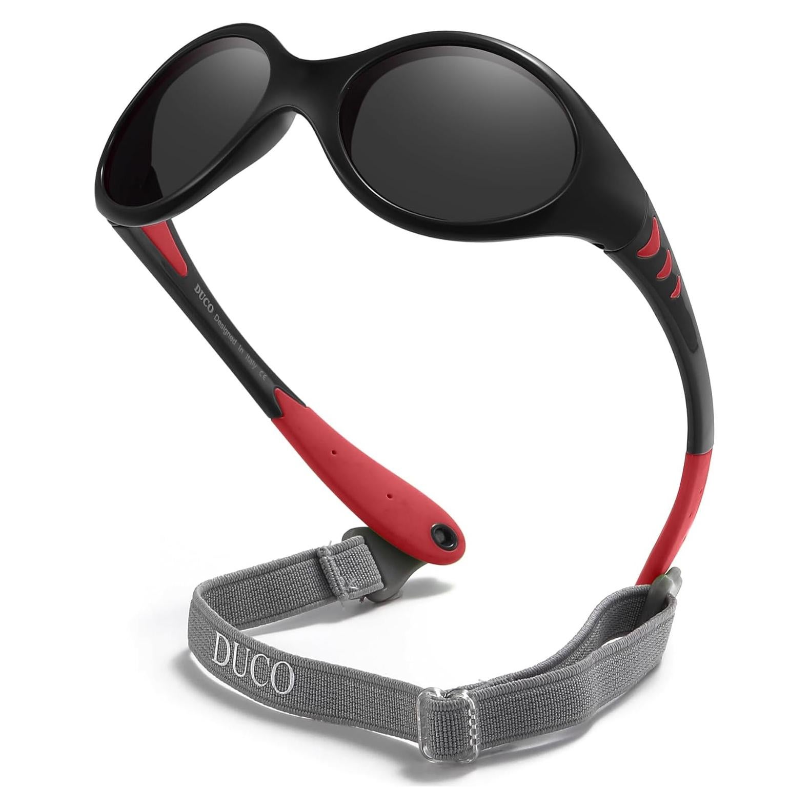 Gafas de sol DUCO K012 para bebés UV400 polarizadas con correa