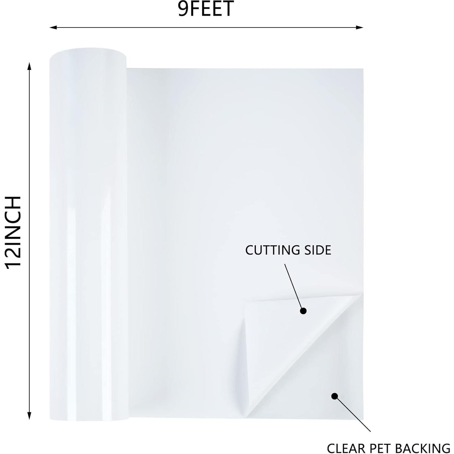 Vinilo de Transferencia de Calor HTVVETUR Blanco 30.48cm x 2.74m