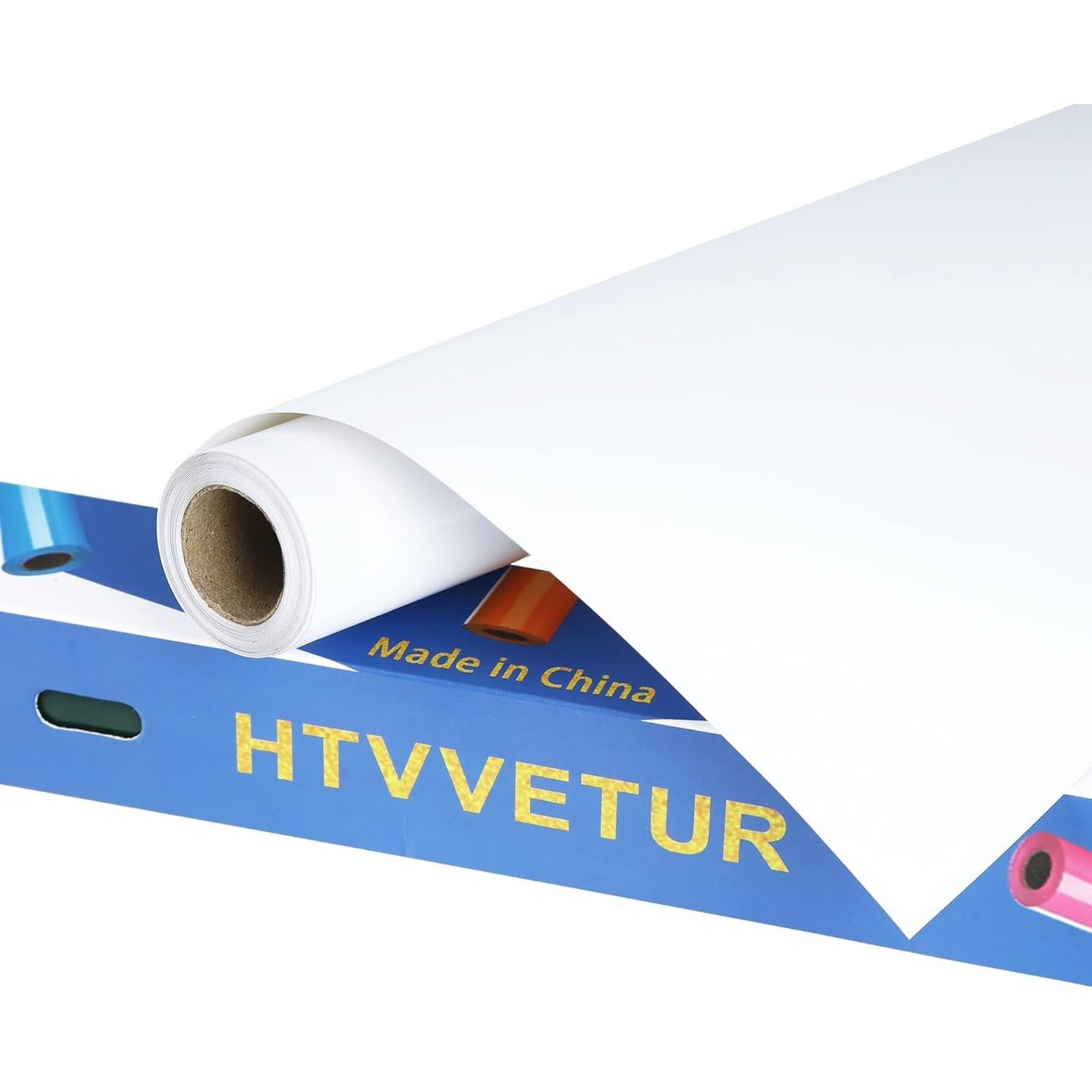 Vinilo de Transferencia de Calor HTVVETUR Blanco 30.48cm x 2.74m