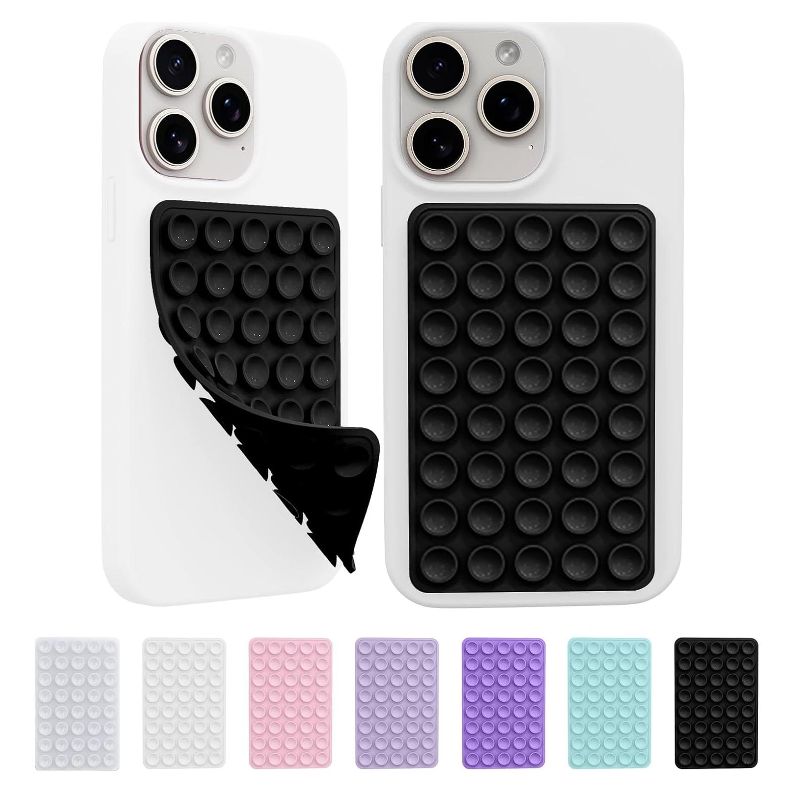 Soporte de Teléfono Adhesivo de Silicona Yqzjjjust - 2 Piezas