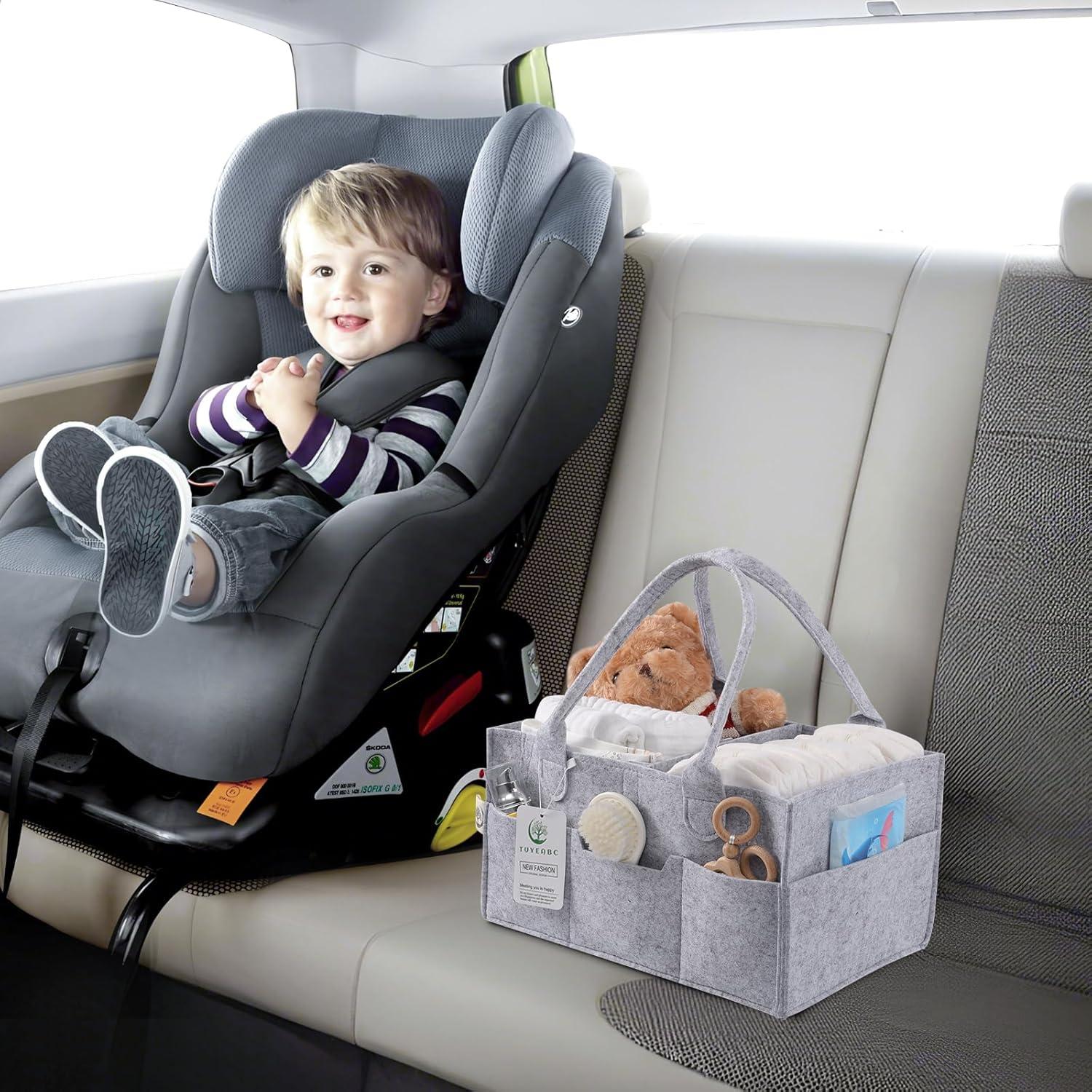 Cesta para Pañales de Bebé Tuyeabc Gris Plegable 35.1 cm