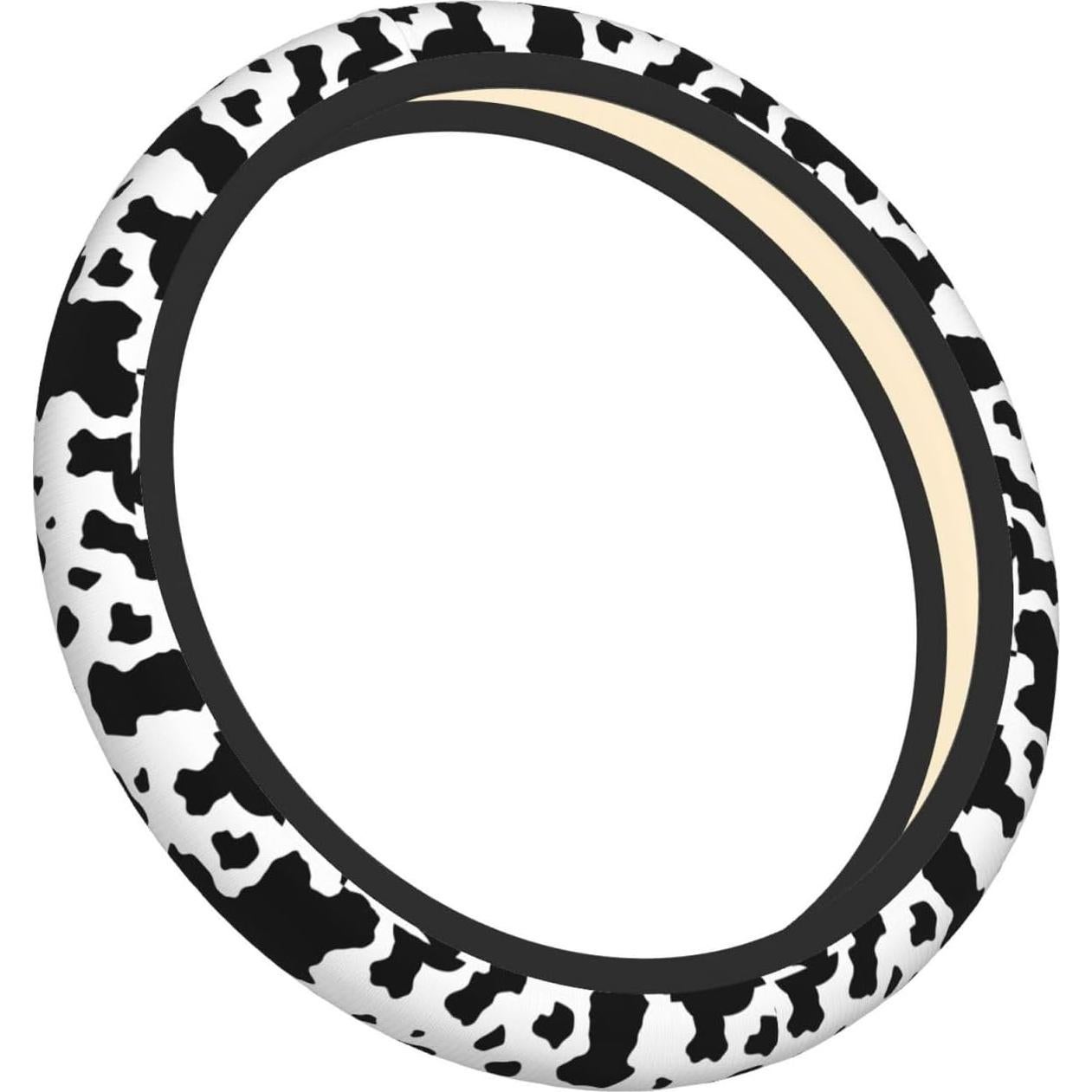 Cubierta de Volante Neopreno Wyayazh 15" Estampado Vaca