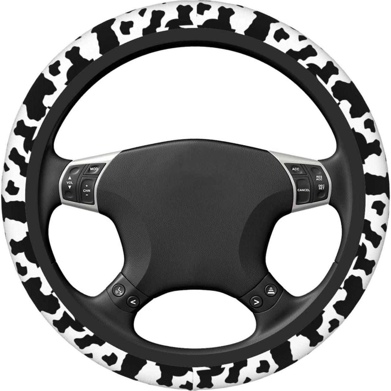 Cubierta de Volante Neopreno Wyayazh 15" Estampado Vaca