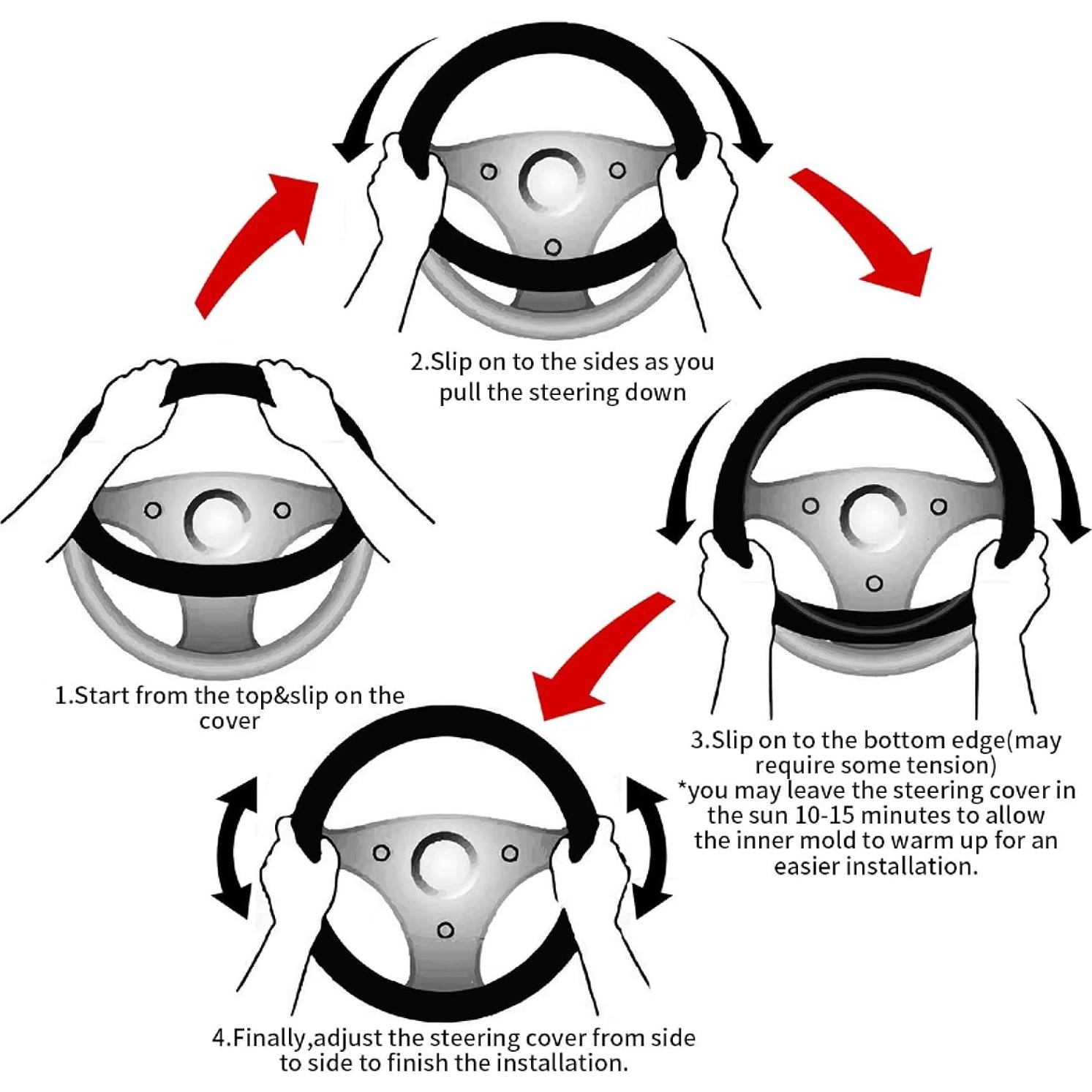 Cubierta de Volante Neopreno Wyayazh 15" Estampado Vaca
