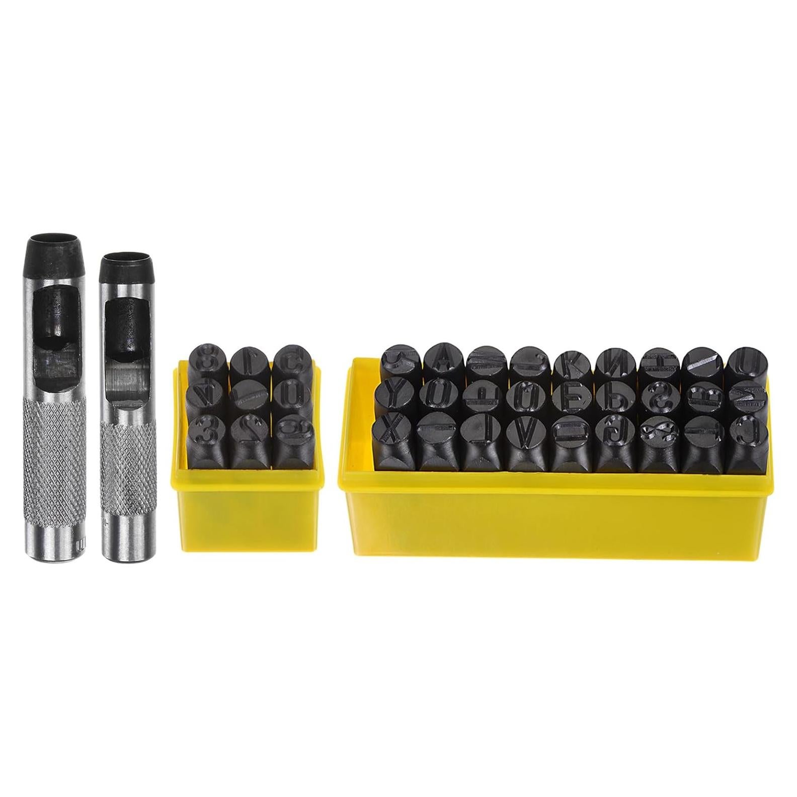 Kit de Sellado de Metal HARFINGTON 36pcs 12.5mm Letras y Números